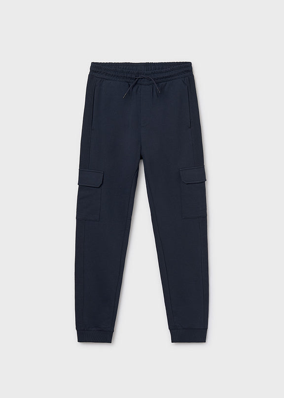 Knit cargo pants