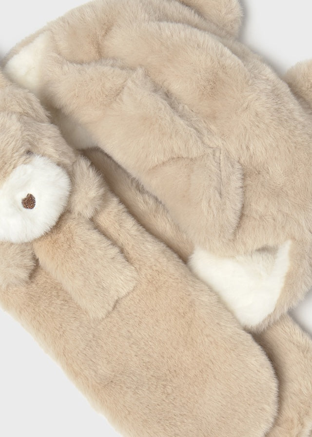 Fur hat & scarf set