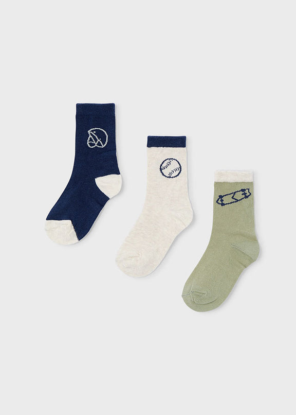 Set of 3 socks "dinos"