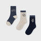 Set of 3 socks "dinos"