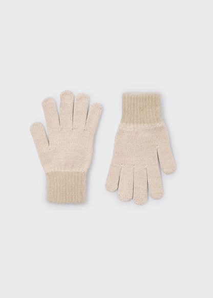 tricot fur gloves