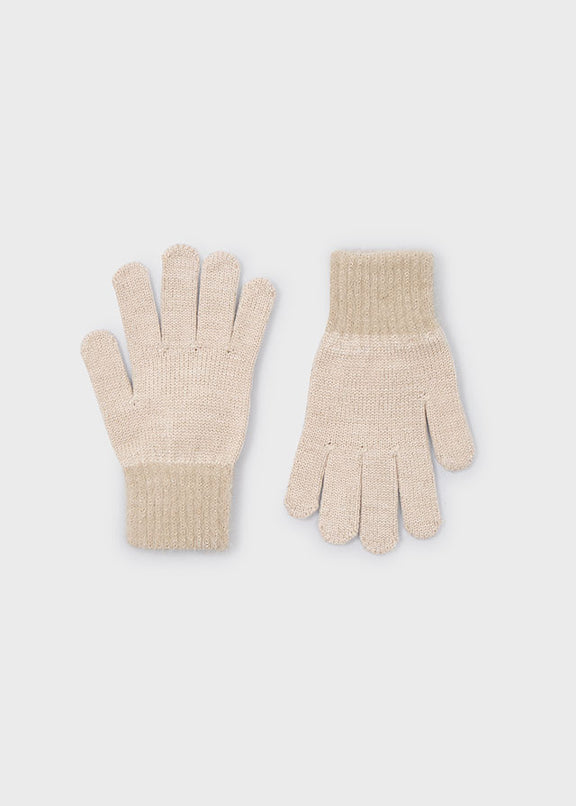 tricot fur gloves