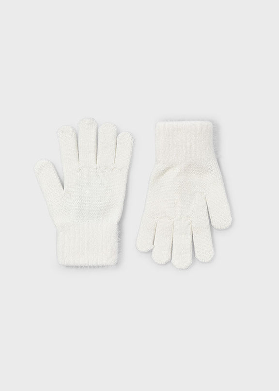 tricot fur gloves