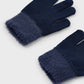tricot fur gloves
