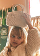 Faux-fur handbag