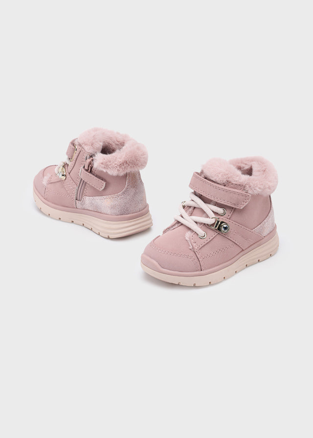Faux fur bootie