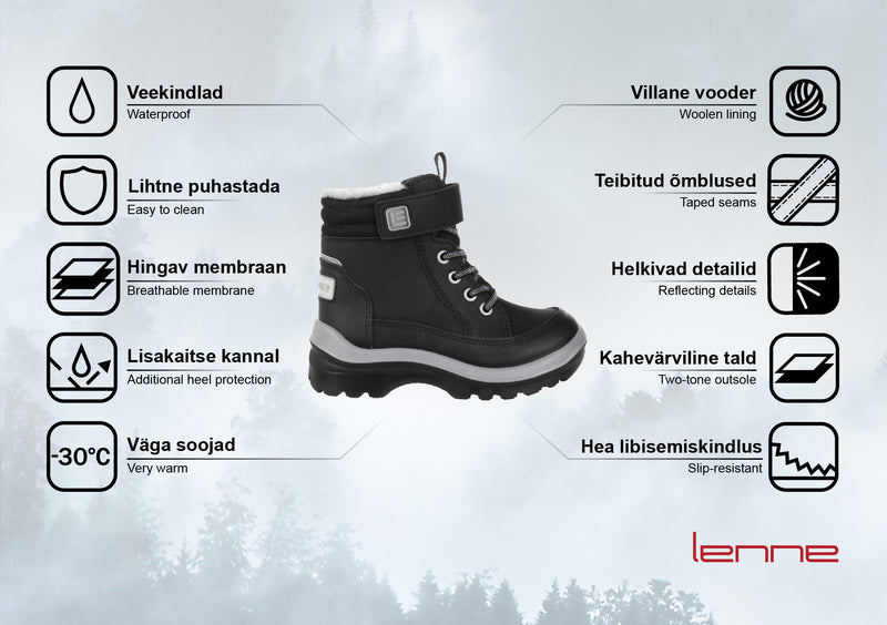 Boots with laces BLAKE