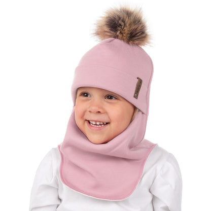 Merino snowhood PINK