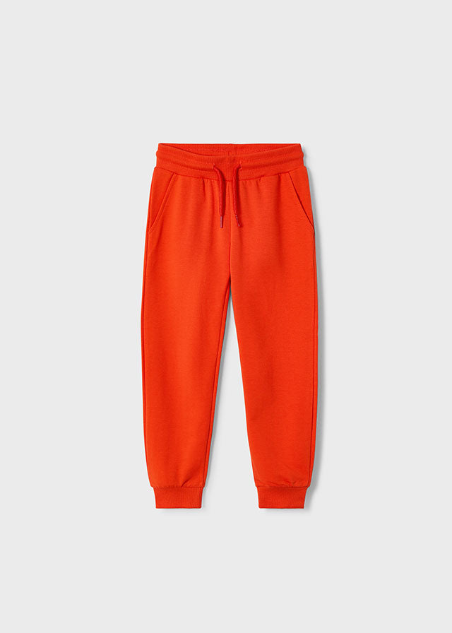 Basic cuffed fleece trousers