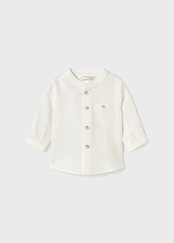 L/s mao collar shirt