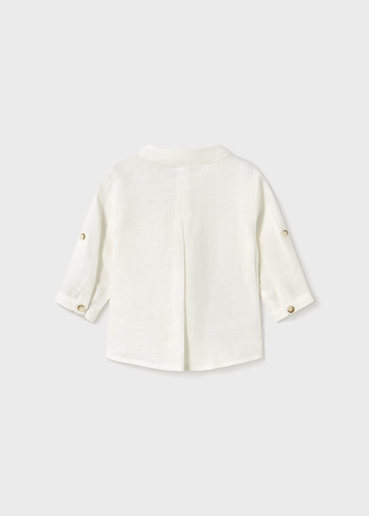 L/s mao collar shirt