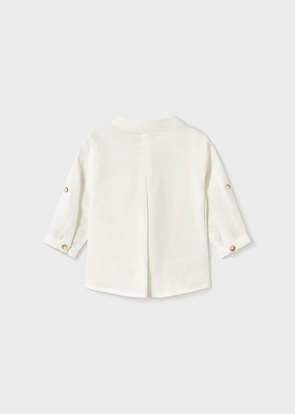 L/s mao collar shirt