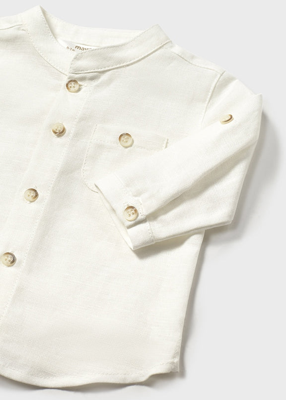 L/s mao collar shirt