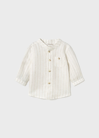 L/s mao collar shirt