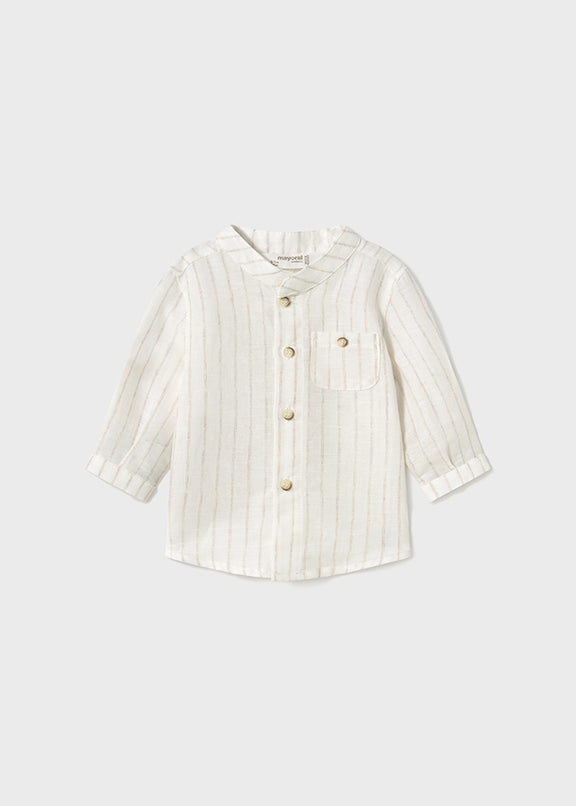 L/s mao collar shirt