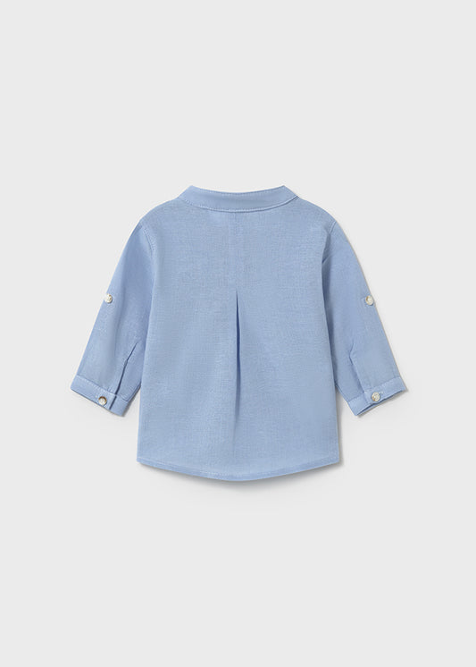 L/s mao collar shirt