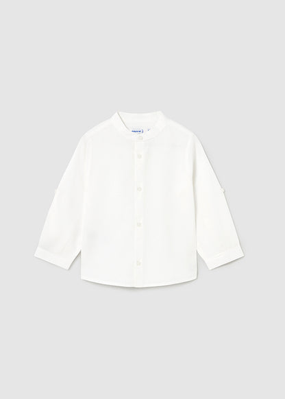 L/s linen mao shirt