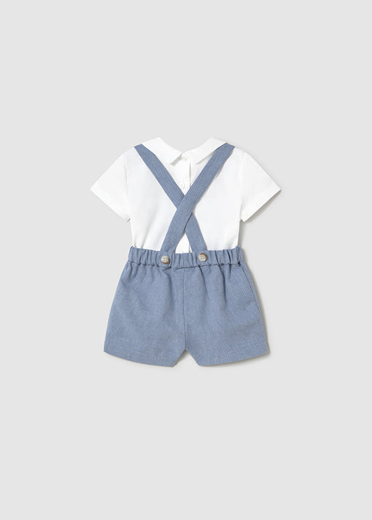 Shorts with suspenders set