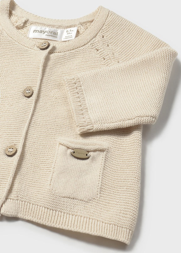 Knit long cardigan