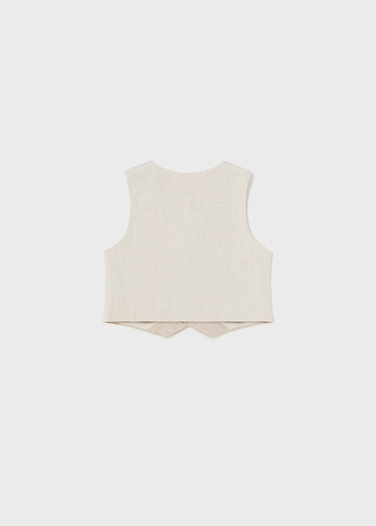 Dressy linen vest
