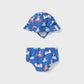 Bathing suit set with hat