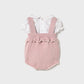 Knit dungarees set