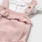 Knit dungarees set