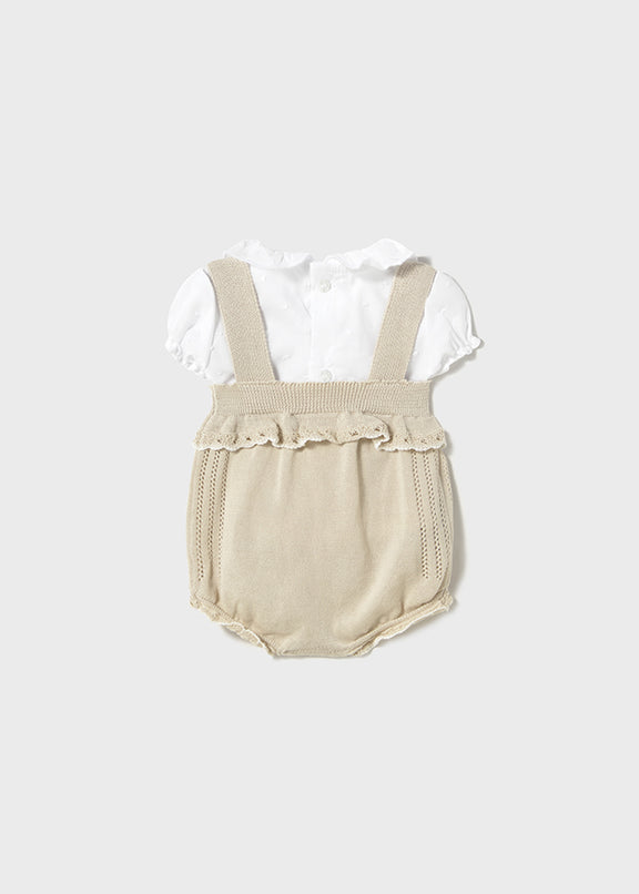 Knit dungarees set