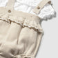 Knit dungarees set