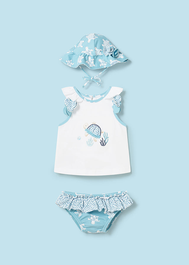 Bathsuit set with hat
