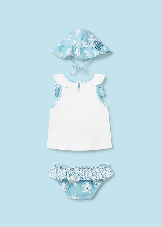 Bathsuit set with hat