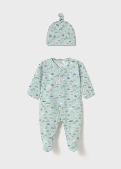 Long onesie w/ hat