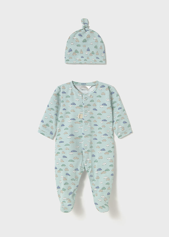 Long onesie w/ hat