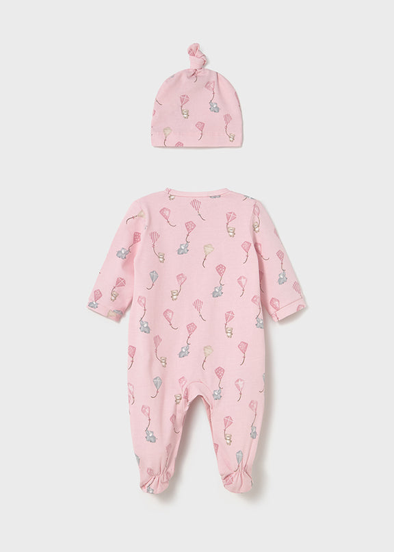 Long onesie w/ hat