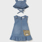 Denim dress & hat