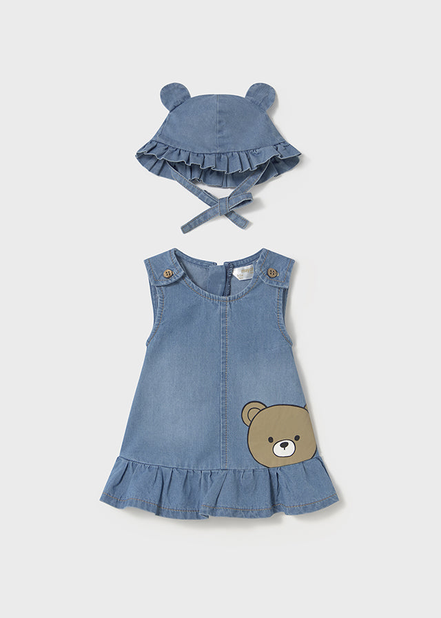 Denim dress & hat
