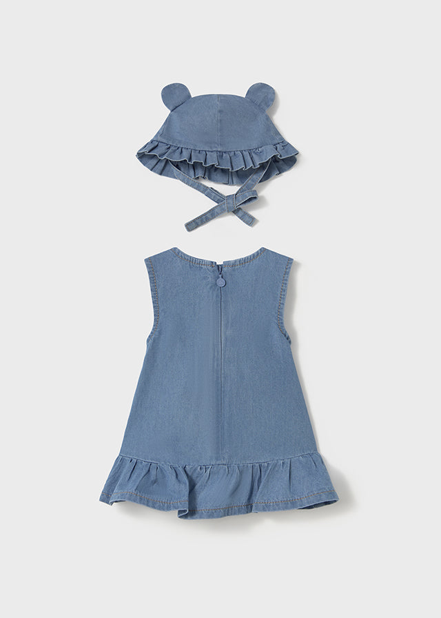 Denim dress & hat