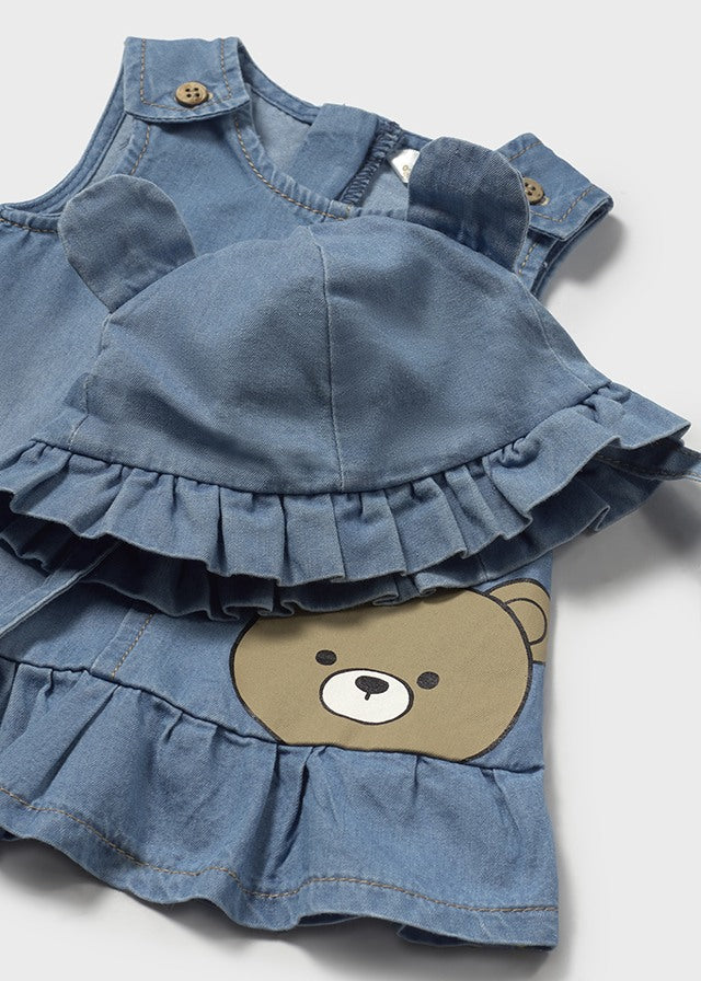 Denim dress & hat