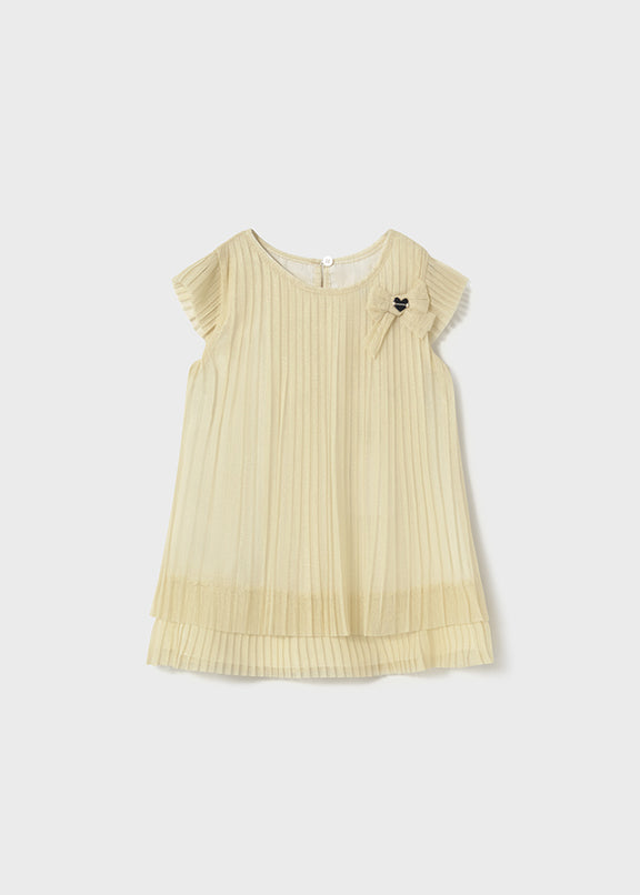 Pleated tulle dress