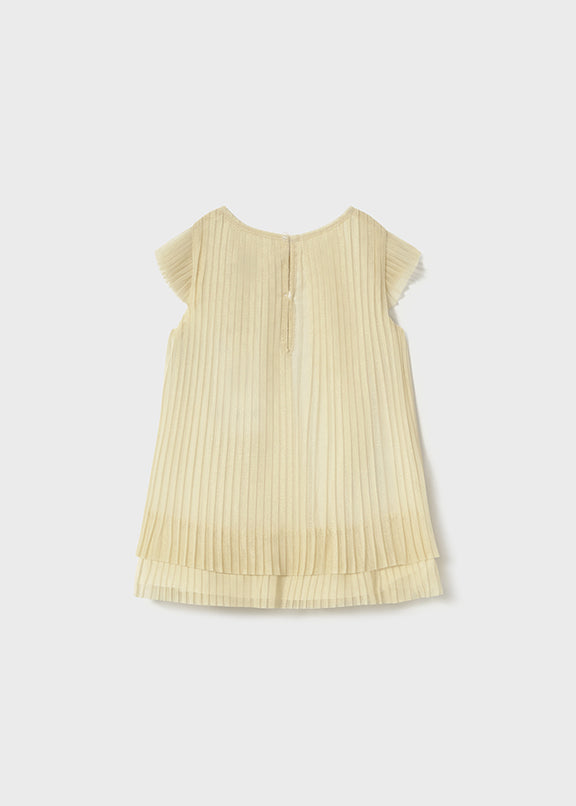 Pleated tulle dress