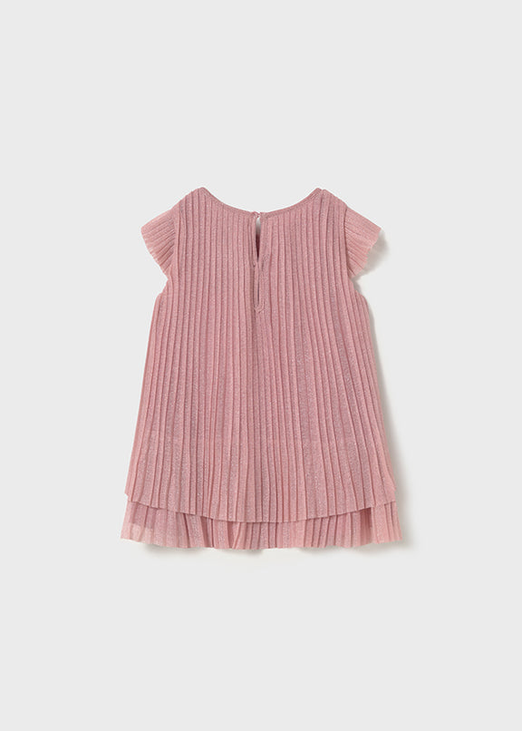 Pleated tulle dress