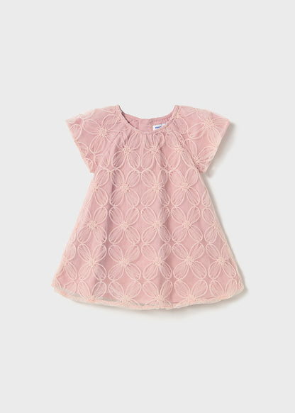 Embroidered tulle dress