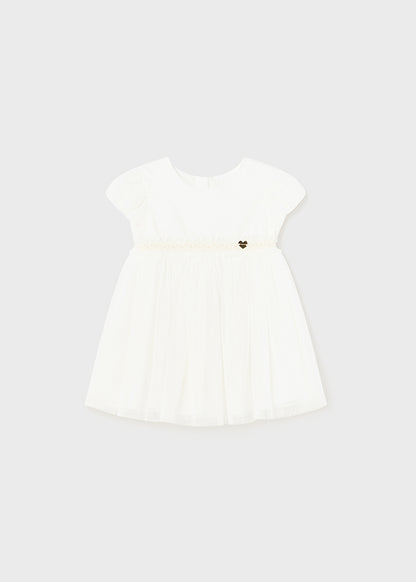 Pleated tulle dress