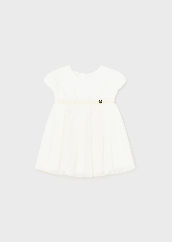 Pleated tulle dress