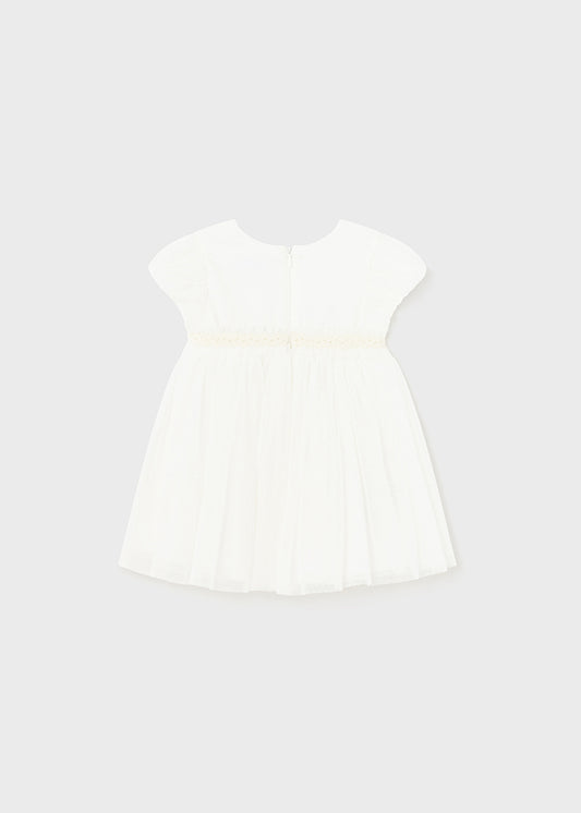 Pleated tulle dress