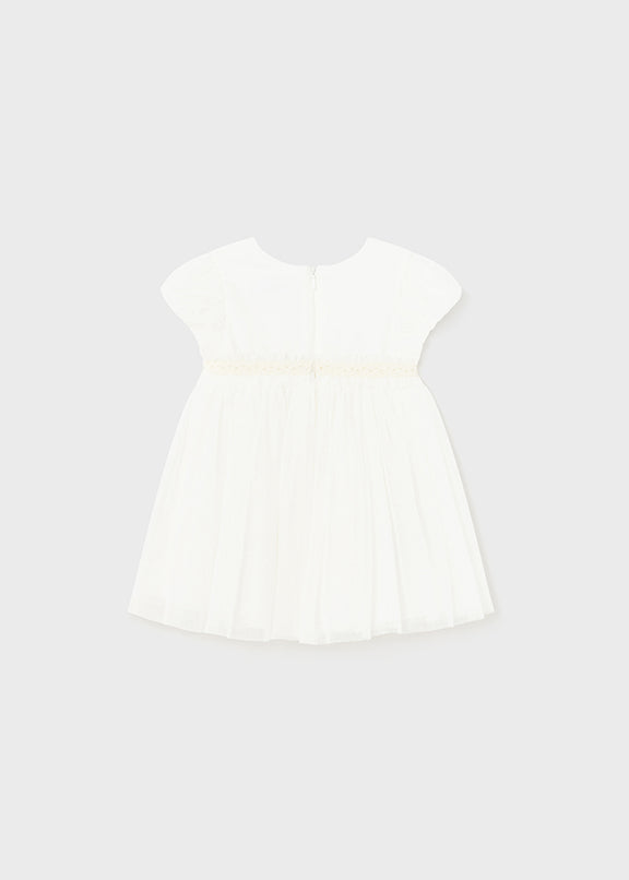 Pleated tulle dress