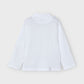 L/s mao-collar polo shirt