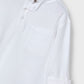 L/s mao-collar polo shirt