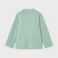 L/s mao-collar polo shirt