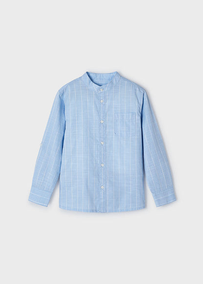 L/s mao collar shirt